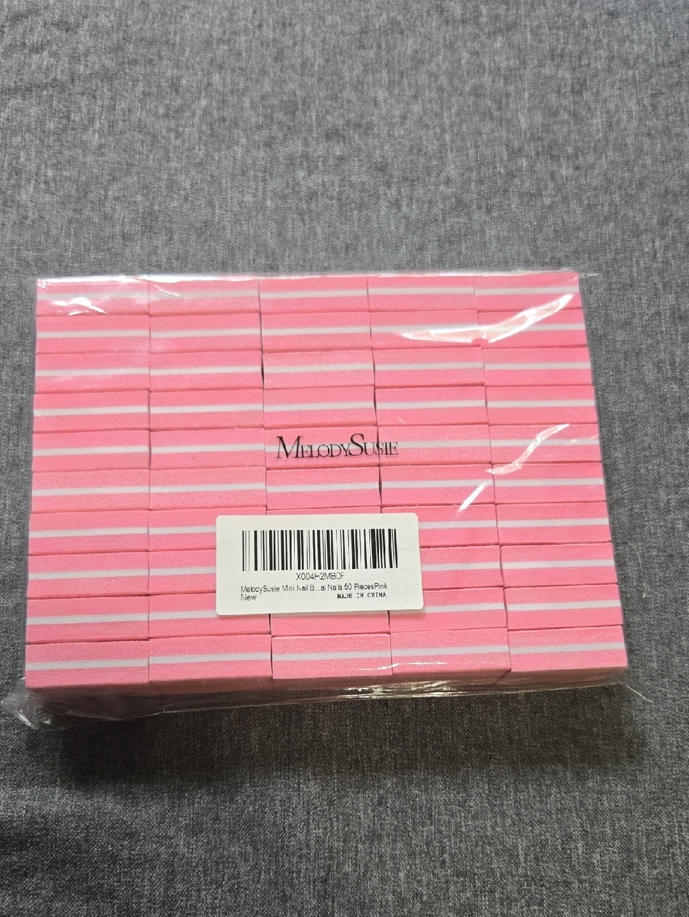 MelodySusie Pink Mini Nail Buffers - Pack of 50